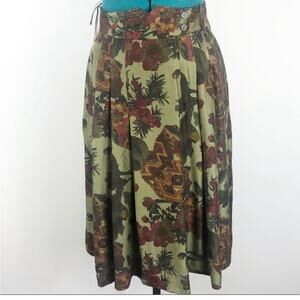 Lodenfrey vintage green printed skirt